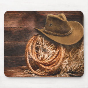 Tapis De Souris Cowboy Hat and Rope