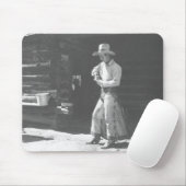 Tapis De Souris Cowboy mangeant d'un beurre d'arachide Can. de (Avec souris)
