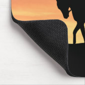 Tapis De Souris Cowboy on Horseback at Sunset (Coin)