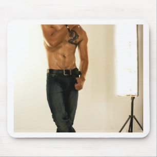 Tapis De Souris Cowboy sans chemise de Mathew I