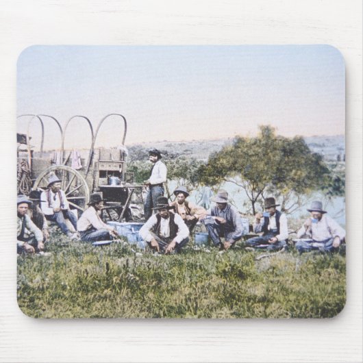 Tapis De Souris Cowboys chez Lunch, 1904 (photo) (Devant)