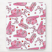 Tapis De Souris Cowgirl Coquette rose (Devant)