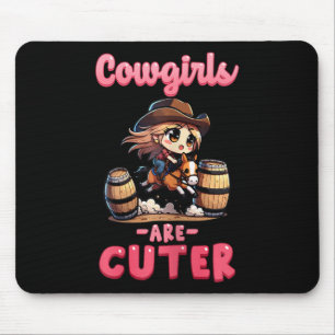 Tapis De Souris Cowgirls Are Cuter I Equestrian Pony And Horse Fan
