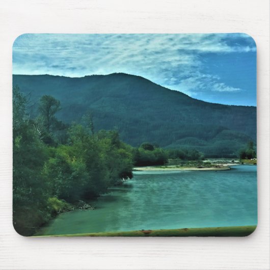 Tapis De Souris Cowlitz River, Randle, Washington (Devant)