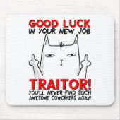 Tapis De Souris Coworker Leaving, Quitting Going Away, Job Change, (Devant)