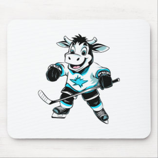 Tapis De Souris Cows Ice Hockey