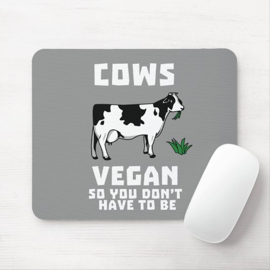 Tapis De Souris Cows Vegan So (Avec souris)