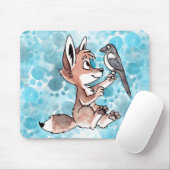 Tapis De Souris Coyote et pie Mousepad (Avec souris)