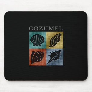 Tapis De Souris Cozumel Mexique vintage souvenir de vacances color