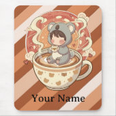 Tapis De Souris Cozy Chibi Koala Workspace Mouse Pad (Devant)