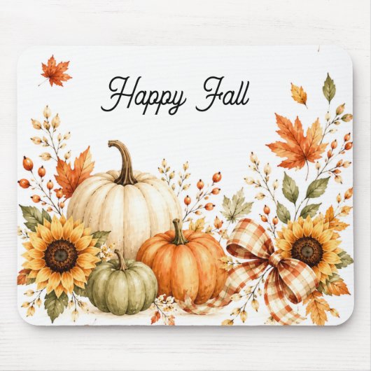 Tapis de souris Cozy Fall Pumpkin (Devant)