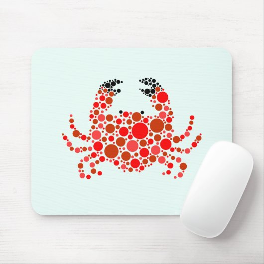 Tapis De Souris Crabe à points (Avec souris)