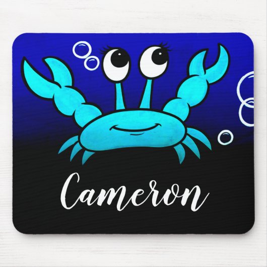 Tapis De Souris Crabe caricaturale (Devant)