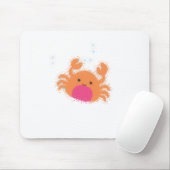 Tapis De Souris Crabe caricaturale orange (Avec souris)