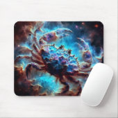 Tapis de souris Crabe de nébuleuse spatiale (Avec souris)