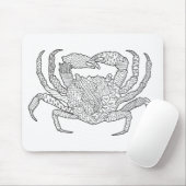 Tapis De Souris Crabe de Zendoodle (Avec souris)