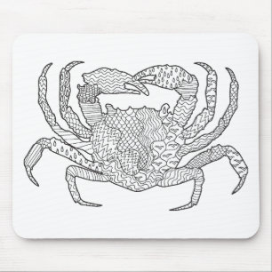 Tapis De Souris Crabe de Zendoodle