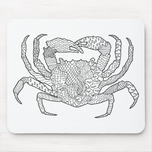 Tapis De Souris Crabe de Zendoodle (Devant)