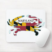 Tapis De Souris Crabe Mousepad de drapeau du Maryland (Avec souris)