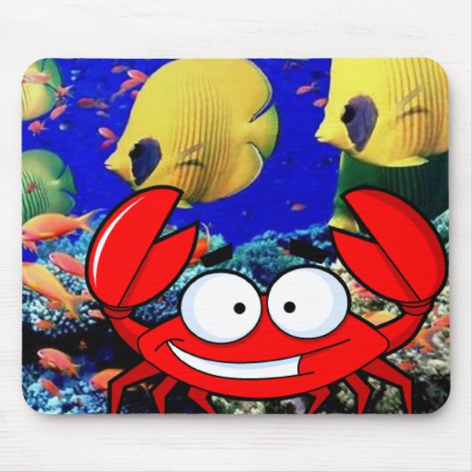 Tapis De Souris Crabe Ocean Fish Mouse Pad! (Devant)