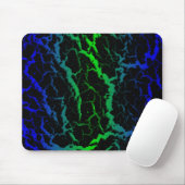 Tapis De Souris Cracked Space Lava - Bleu/Vert (Avec souris)