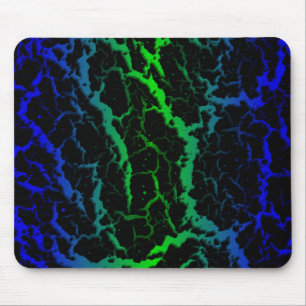Tapis De Souris Cracked Space Lava - Bleu/Vert