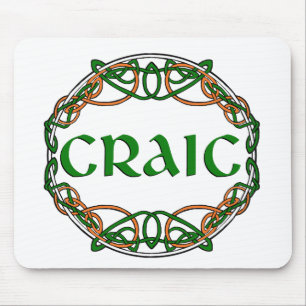 Tapis De Souris CRAIC Amusement Irlandais ! Plaisir !