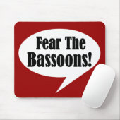 Tapis De Souris Craignez les bassons (Avec souris)