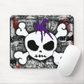 Tapis De Souris Crâne (Avec souris)