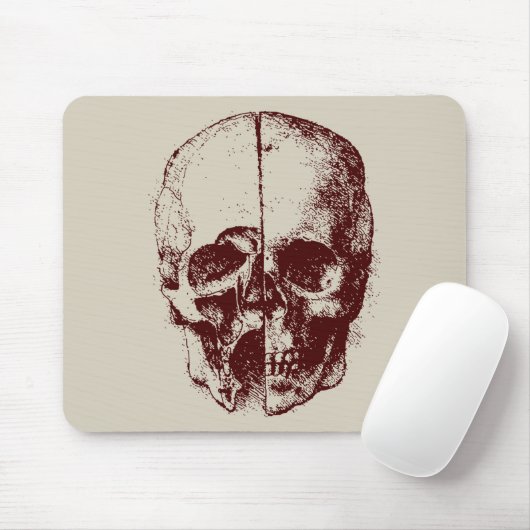 Tapis De Souris crâne (Avec souris)