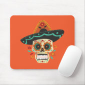 Tapis De Souris Crâne à sucre avec Casquette Dia de Muertos | Tapi (Avec souris)