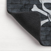Tapis De Souris Crâne biologique avec brique grise (Coin)