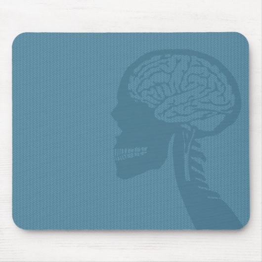 Tapis De Souris crâne bleu (Devant)