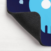Tapis De Souris Crâne bleu (Coin)