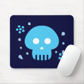 Tapis De Souris Crâne bleu (Avec souris)