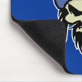 Tapis De Souris Crâne (bleu) Mousepad (Coin)