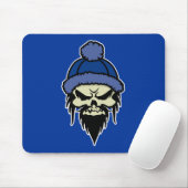 Tapis De Souris Crâne (bleu) Mousepad (Avec souris)