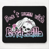 Tapis De Souris Crâne Bridezilla (Devant)