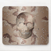 Tapis De Souris Crâne Camo Désert 3D (Devant)