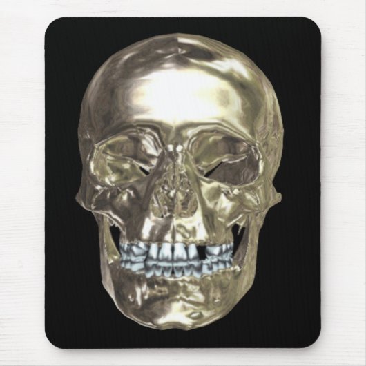Tapis de souris crâne Chrome (Devant)