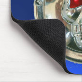 Tapis De Souris CRÂNE CHROME, Saphir bleu (Coin)