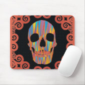 Tapis De Souris Crâne coloré (Avec souris)