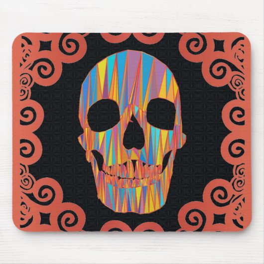 Tapis De Souris Crâne coloré (Devant)