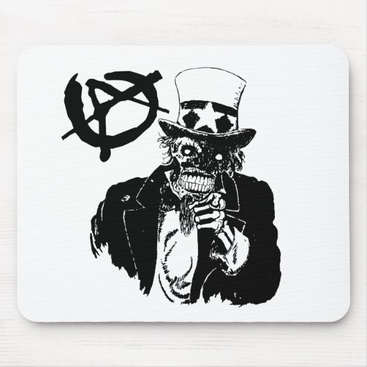 Tapis De Souris Crâne d'anarchie (Devant)