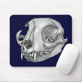 Tapis De Souris crâne de chat (Avec souris)