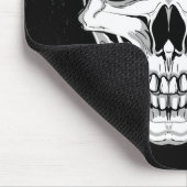 Tapis De Souris Crâne de grimacerie effrayant sur l'arrière - plan (Coin)