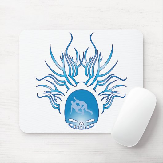 Tapis De Souris Crâne de lutte (Avec souris)