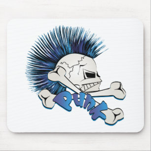 Tapis De Souris Crâne de punk
