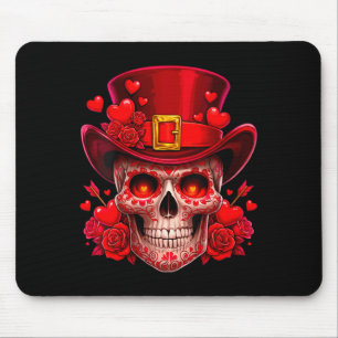 Tapis De Souris Crâne de sucre de la Saint-Valentin pour femmes Câ