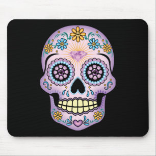 Tapis De Souris Crâne de sucre pourpre